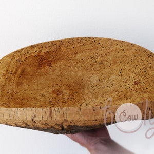 100% Umweltfreundliche natürliche Große Korkrindenschüssel, Korkschüssel, rustikale Schüssel, Naturschüssel, Öko-Obstschüssel, umweltfreundliche Schüssel, KOSTENLOSER VERSAND