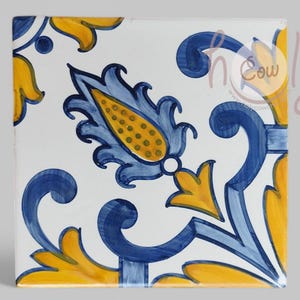Decorative Hand Painted Traditional Portuguese Ceramic Tiles, FREE SHIPPING