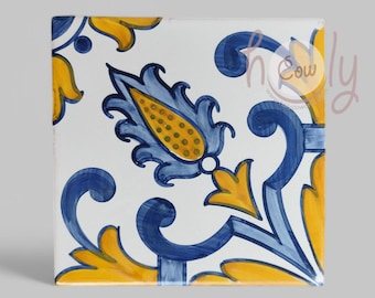 Azulejos decorativos de cerâmica tradicional portuguesa pintados à mão, FRETE GRÁTIS