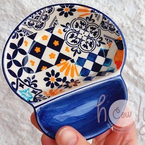 Handmade Ceramic Portuguese Tiles Olive Dish