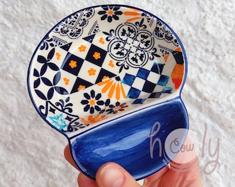 Handmade Ceramic Portuguese Tiles Olive Dish