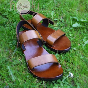 Womens Handmade Brown Leather Sandals, Womens Sandals, Womens Leather ...