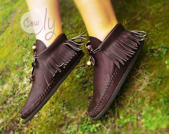 Brown Leather Moccasins, Moccasins Women, Womens Shoes, Moccasins, Mens Moccasins, Moccasins Men, Womens Boots, Leather Moccasins Women