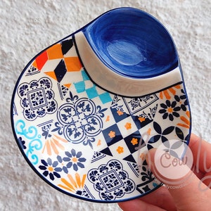 Handmade Ceramic Portuguese Tiles Olive Dish