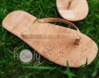 Handmade Eco Friendly Vegan Flip Flops Made From Cork, Vegan Flip Flops, Cork Sandals, Vegan Sandals, Eco Friendly Flip Flops, Flip Flops