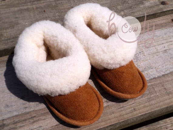 sheepskin baby boots