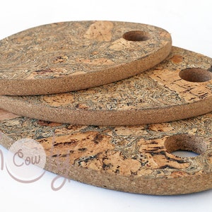 Soportes para ollas calientes de corcho grueso ecológicos naturales, almohadillas calientes de corcho gruesas, soportes para platos calientes, soportes para platos calientes, soportes para ollas de corcho, ENVÍO GRATIS