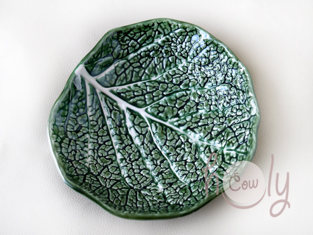 Handmade Ceramic Cabbage Leaf Dish Ceramic Dish Cabbage Leaf Etsy