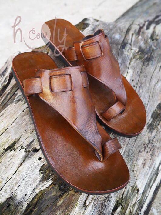 Sandalias de cuero hechas a mano Sandalias de cuero marrón | Etsy México