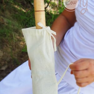 Sac pour parapluie 100 % coton blanc, sac pour parasol, porte-parapluie, porte-parasol, sac pour parapluie blanc, sac pour parasol blanc, parapluie, parasol