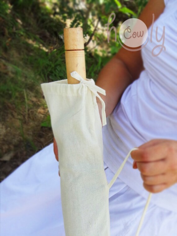100% White Cotton Umbrella Bag, Parasol Bag, Umbrella Carrier, Parasol Carrier, White Umbrella Bag, White Parasol Bag, Umbrella, Parasol