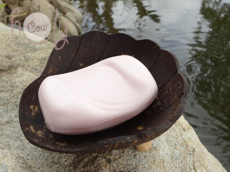 Coconut Shell Soap Dish Soap Dish Wooden Soap Dish Natural - Etsy