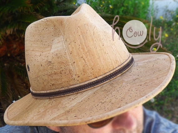 Sombrero hecho a mano hecho de corcho sombrero - Etsy México