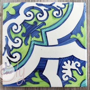 Decorative Hand Painted Traditional Portuguese Ceramic Tiles, FREE SHIPPING