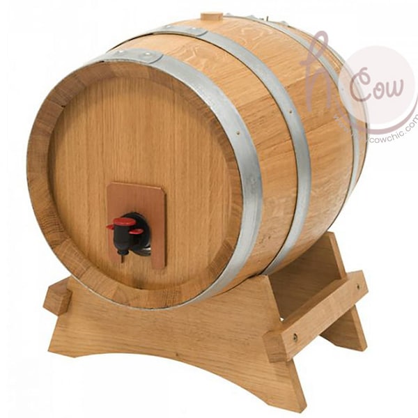 Handmade Wine Barrel For Serving Wine From A Bag Made From French Oak Wood, FREE SHIPPING, Personalised Barrel