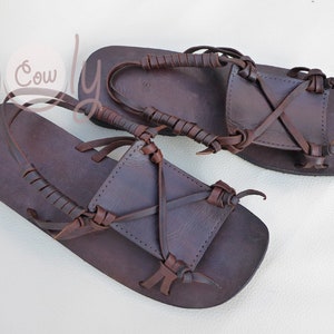 Handmade Brown Leather Sandals, Womens Sandals, Mens Leather Sandals ...