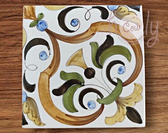 Azulejos decorativos de cerâmica tradicional portuguesa pintados à mão, FRETE GRÁTIS