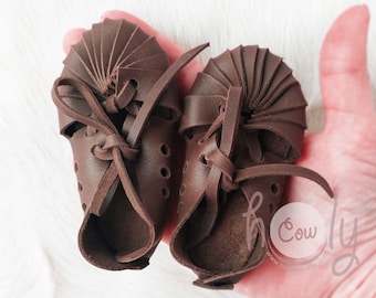 Brown Leather Baby Sandals, Baby Sandals, Toddler Sandals, Infant Sandals, New Mom Gift, Baby Shower Gift, Baby Shower Girl, Brown Shoes