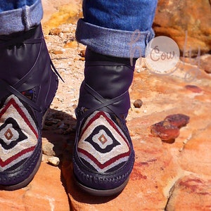 Authentic indian sale moccasin boots