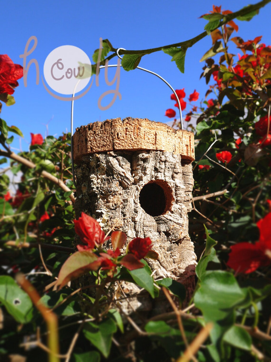 Cork Birdhouse Wooden Birdhouse Birdhouse Rustic Birdhouse Etsy