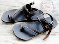 Hand Stitched Black Leather Sandals, Leather Sandals. Mens Sandals, Womens Sandals, Womens Shoes, Mens Leather Sandals, Boho Sandals product logo
