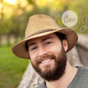Chapeau écologique fait main en liège, chapeau végétalien, chapeau en liège, chapeau écologique, chapeau femme, chapeau pour homme, chapeau de cowboy, chapeau rustique, chapeau western image 3