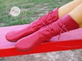 Moccasin, Red Moccasins, Moccasin Boots, Womens Moccasins, Leather Moccasins, Leather Boots, Mens Moccasins, Womens Boots, Red Leather Boots product logo