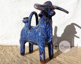Large Hand Crafted Decorative Ceramic Bull, FREE SHIPPING