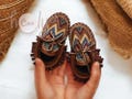 Brown Leather Baby Moccasins, Baby Moccasins, Toddler Moccasins, Infant Moccasins, New Mom Gift, Baby Shower Gift, Baby Boots, Baby Shoes product logo
