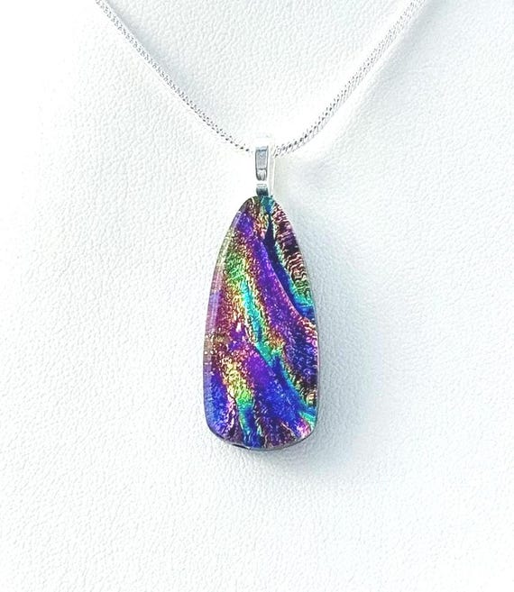 Dichroic Fused Glass Pendant