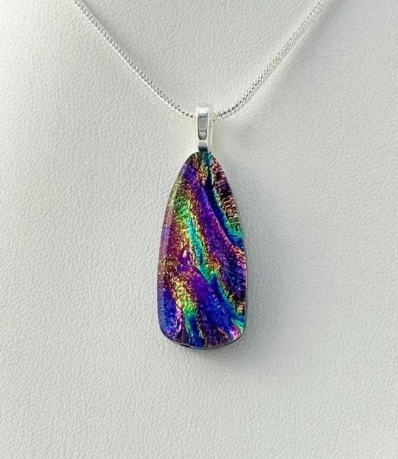 Dichroic Fused Glass Pendant