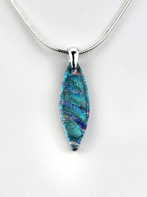 Dichroic Glass Fused Glass Pendant