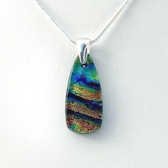 Dichroic Fused Glass Pendant