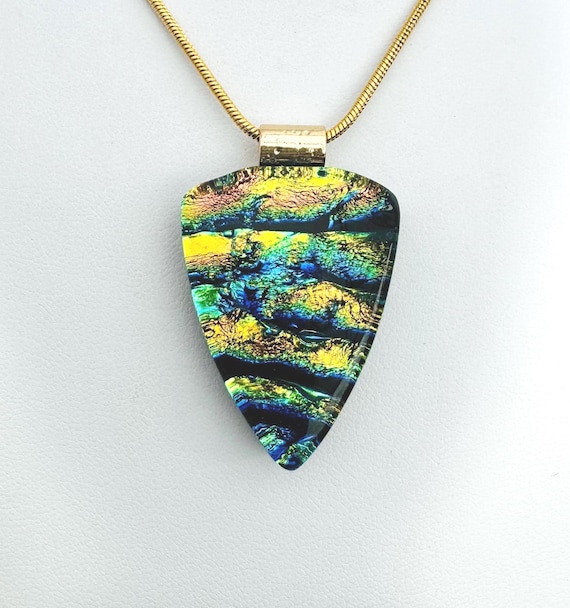 Dichroic Fused Glass Pendant