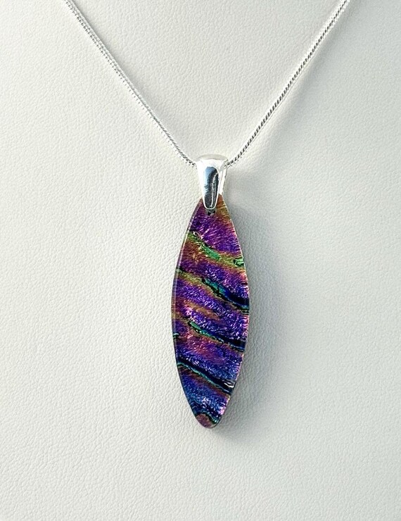 Dichroic Fused Glass Pendant