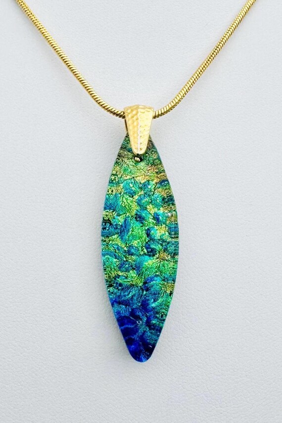 Dichroic Fused Glass Pendant