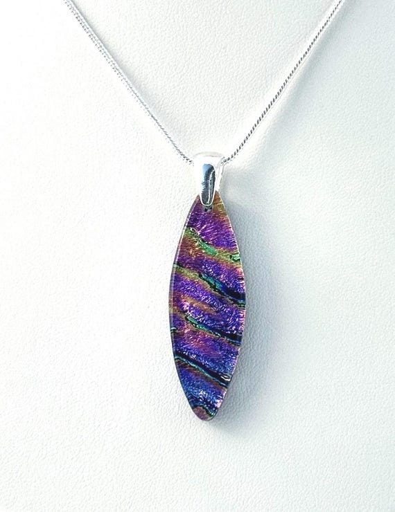 Dichroic Fused Glass Pendant