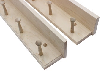 Wooden Peg Rack, Handmade Wood Peg Rack, Coat Rack, Choose Your