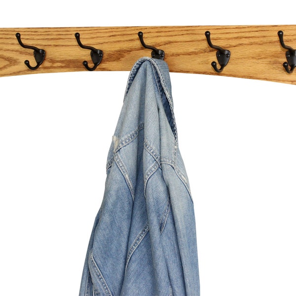 Oak Coat Rack Etsy