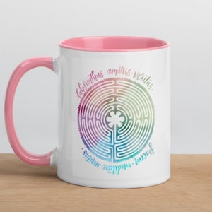 Labyrinth Mug | Meditation Labyrinth Ceramic Mug | Labyrinth Pattern | Labyrinth Maze