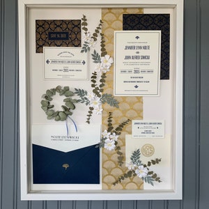 Large Wedding Invitation Suite Keepsake Shadowbox