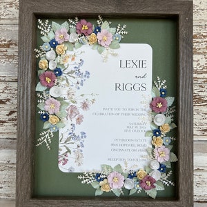 Wildblumen-Hochzeitseinladungs-Andenken