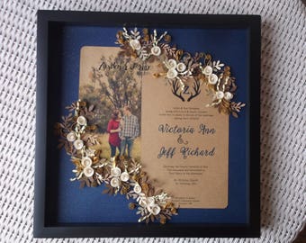 Rusic Wedding Framed Keepsake