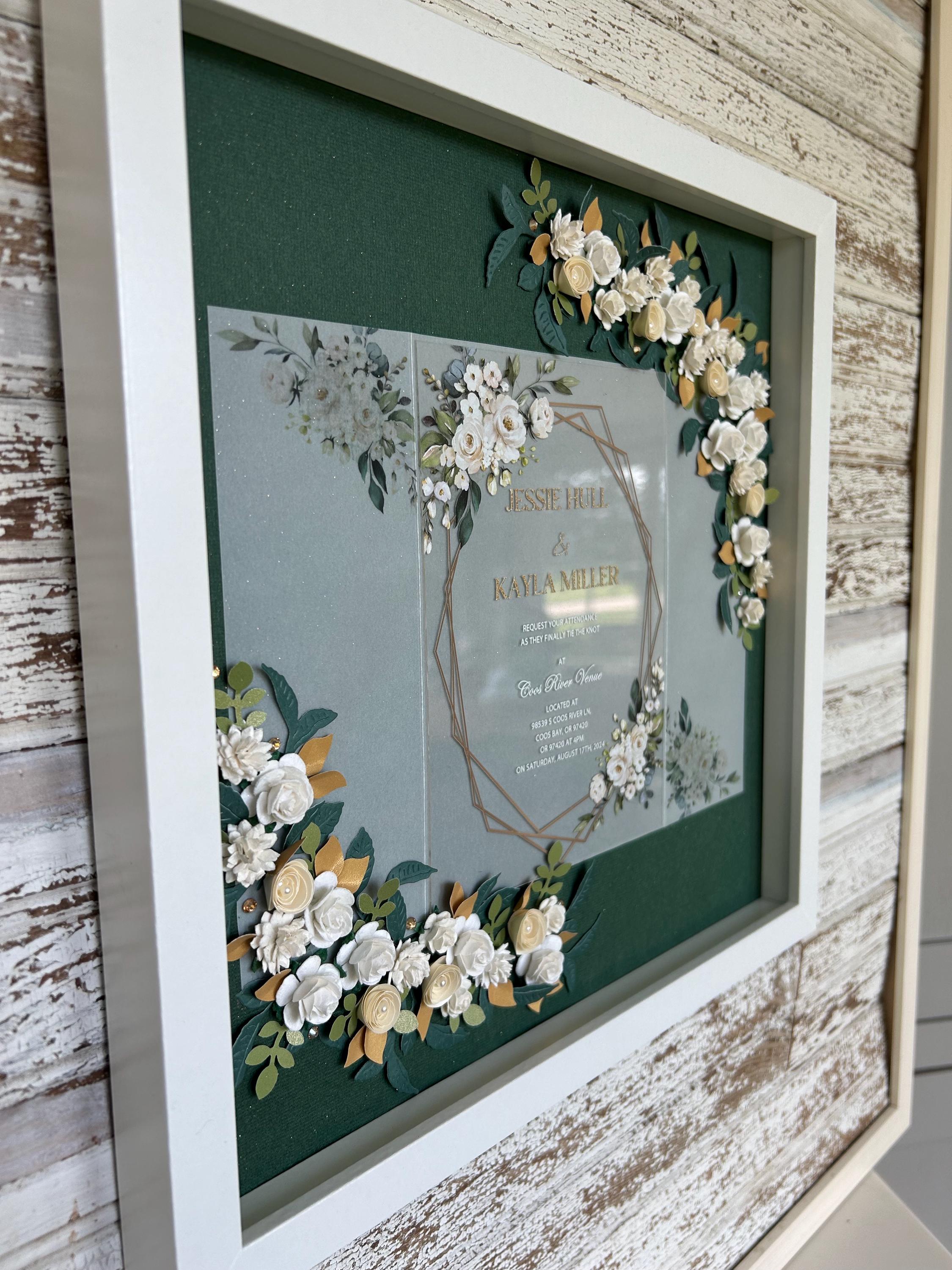 Acrylic Wedding Invitation Keepsake - Etsy Acrylic Wedding Invitation Keepsake - Etsy