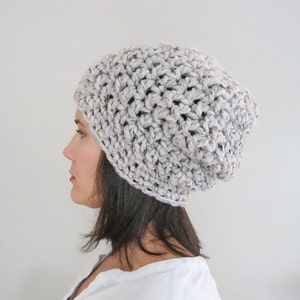 Chunky Knit Hat, Wool Hat Women, Slouchy Beanie Women, Winter Hat Crochet Beanie, Crochet Hat, Wool Hat