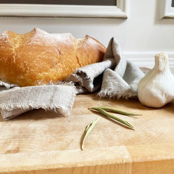 Natural Linen Bread Basket Towel, Bread Tea Towel, Linen Tea Towels, Linen Bread Basket Liner, Farmhouse Style Tea Towels