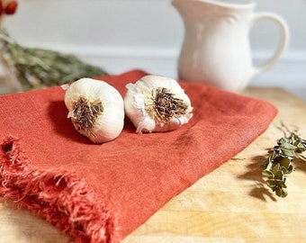 Eco-Friendly Boho Linen Tea Hand Dish Towels for Kitchen and Home