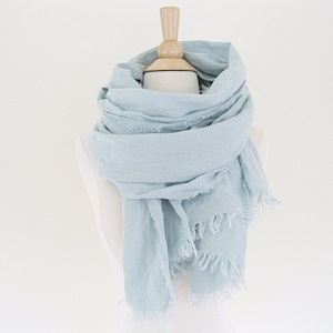 Linen Scarf Spring Gifts, Wrap Scarf Linen Women, 4th Wedding Anniversary Gift, Best Friend Birthday Gifts Shawls and Wraps