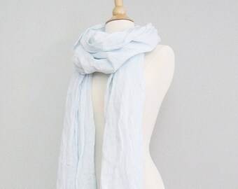 Extra Long Scarf, Oversized Scarf Linen, Linen Scarf Women Natural Scarf, Linen Scarf Lightweight, Neck Scarf Women, Sister Gift from Sister