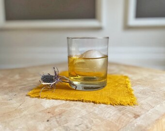 Fringed Linen Napkins: Rustic Reusable Table Linens for Weddings, Cocktails & Dinner Parties